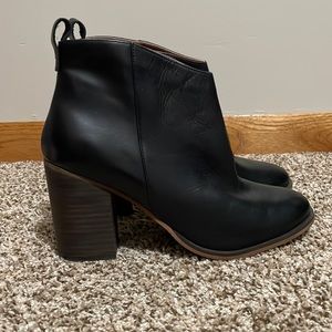 BP. Black leather bootie. NWOT
